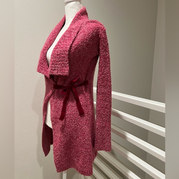 Moda International Boucle’ Pink Sweater, XXS - Picture 2 of 5